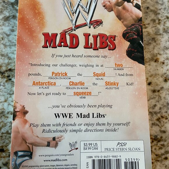 WWE Mad Libs Activity Book World's Greatest Word Game by Roger Price & Leonard S - Picture 2 of 3